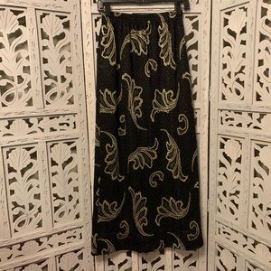 BEAUTIFUL GOLD GLITTER BLACK LONG SKIRT